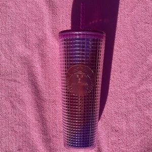 Rare Limited Edition Grid Magenta Iridescent Tumbler
